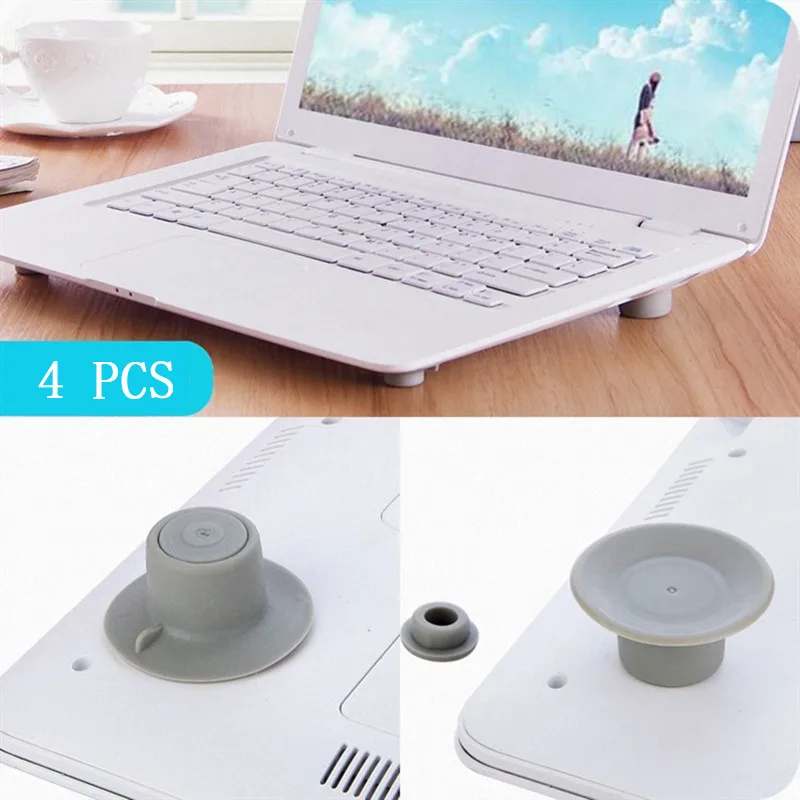 Laptop Cooling Stand Notebook Skidproof Pads Heat Reduction Feet Mat Portable Cool Holder For Macbook Air Pro Notebook Accessory