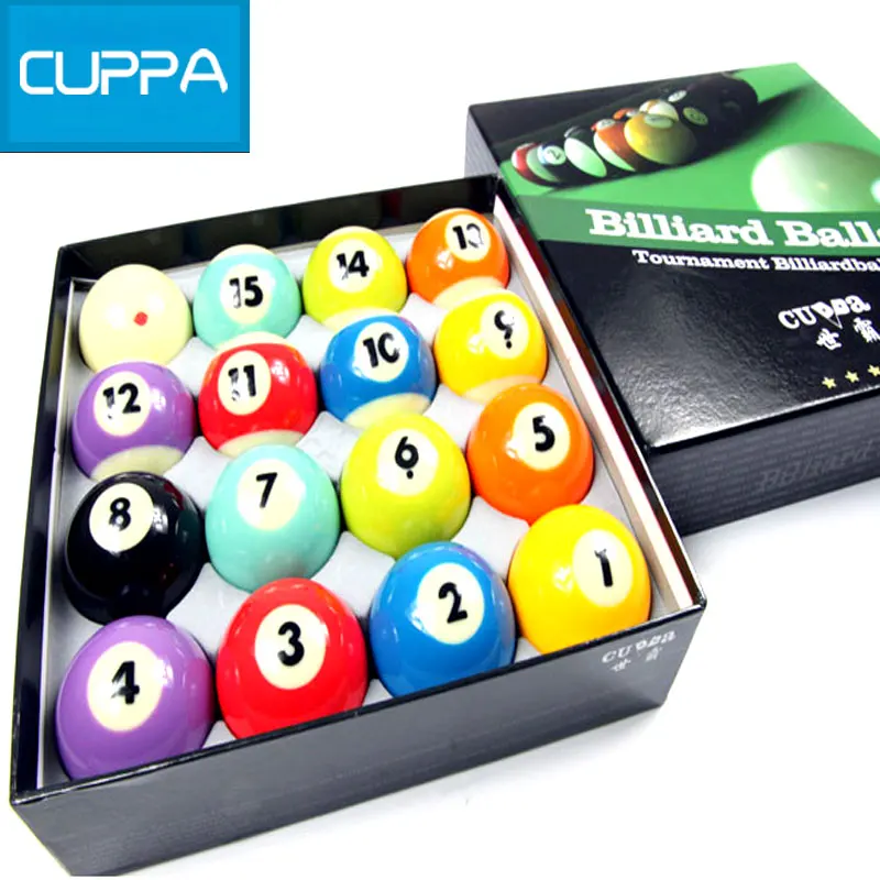 High Quality Cuppa Pool Table Billiard Balls Set 57mm Billiards Accessories China 2016 New