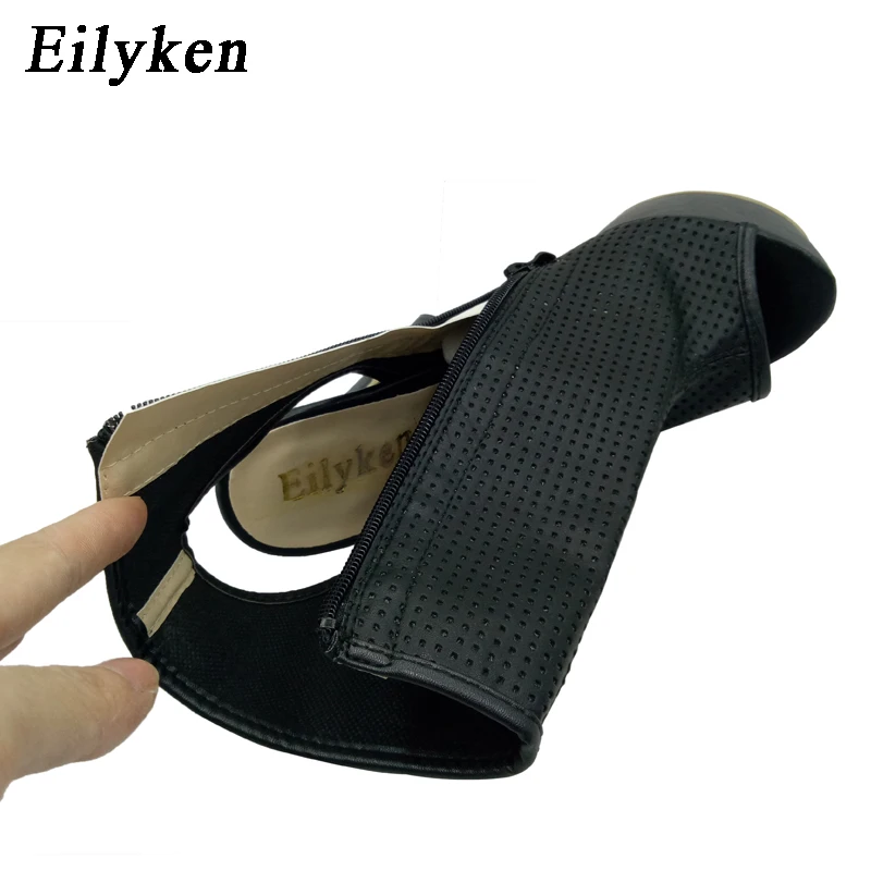 Eilyken Peep Toe Cut-outs Women Sandals Pumps Shoes Sexy Thin Heels Gladiator Sandals Women Plus size 35-40