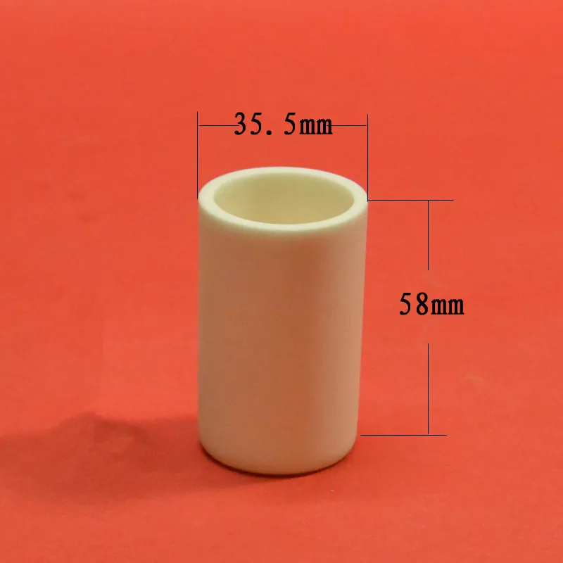 

99.3% alumina crucible /40ml / cylindrical corundum crucible / ceramic crucible