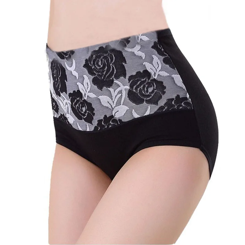 

New Plus Size Cotton Panties Women's Underwear High Waist Briefs Cueca Calcinhas Sexy 5XL Panty Shorts Underpant Girls Ladies