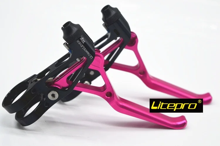 Litepro 22.2mm ultime ultraléger 32g V levier de frein CNC alliage creux ville vélo pliant leviers de frein de vélo technologie Taiwan