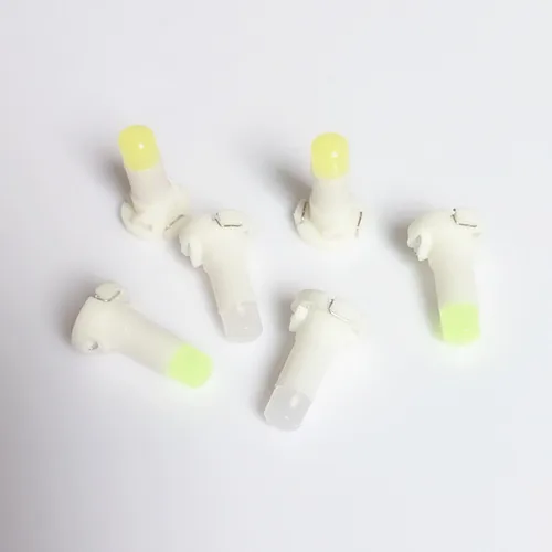 Imagen 2 del producto 10 Uds T4 T4.2 LED COB 1SMD 12V tablero bobinado bombillas luz indicadora de advertencia luz Interior blanco rojo azul verde