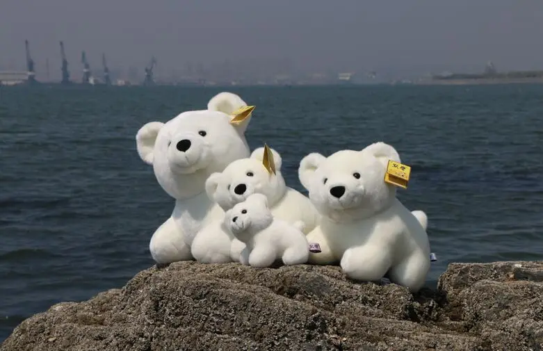 

lovely polar bear plush toy white colour ,soft throw pillow birthday gift b0009