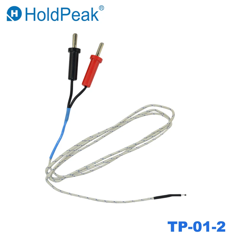 HoldPeak 1pcs TP-01-2 K-type Length Wire Temperature Test Thermocouple Sensor Probe New 100cm