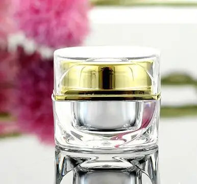 

10Pcs 5g Golden/Silver acrylic bottle cream bottle,cosmetic container Jar,Cosmetic Packaging Face Eye cream bottle Maquillaje