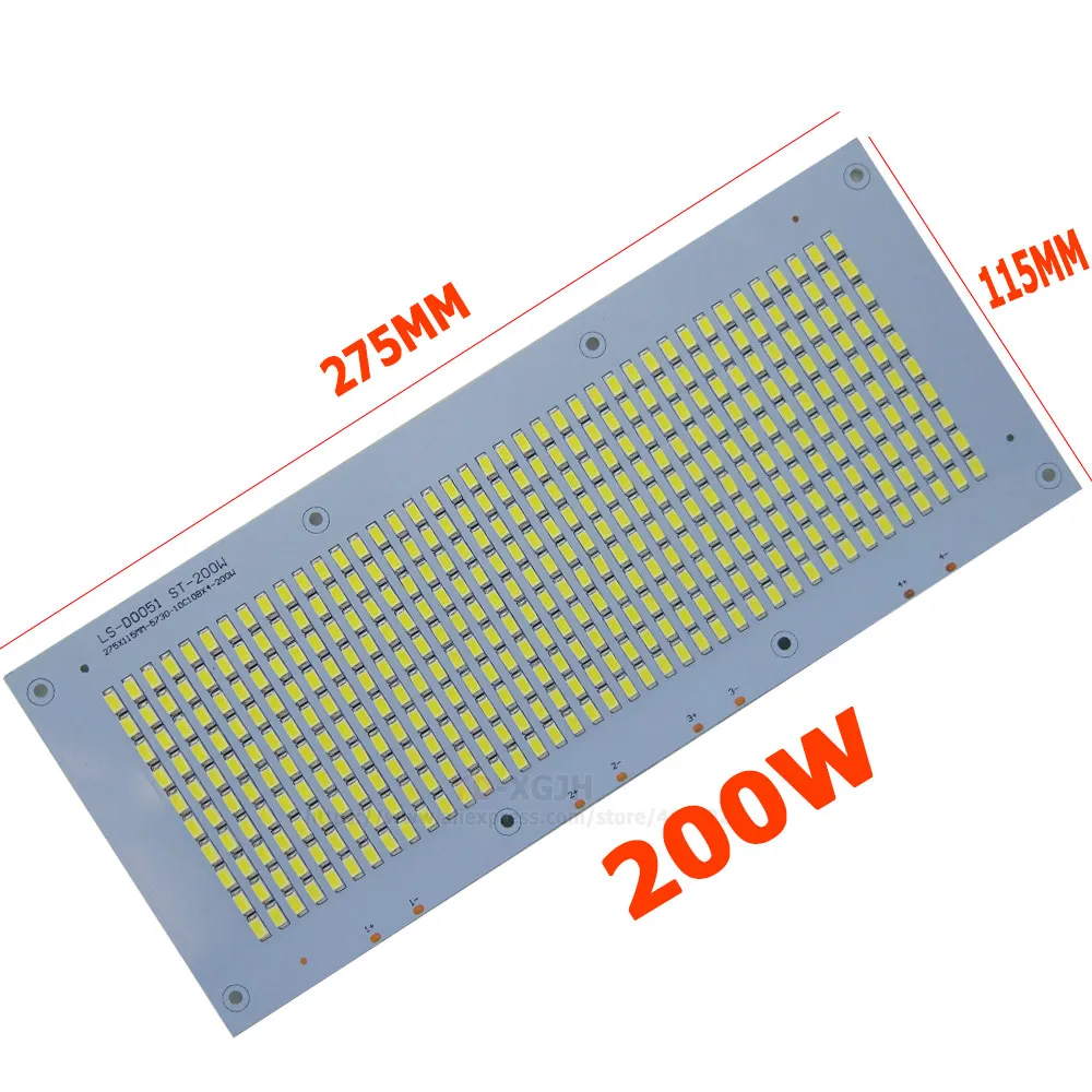 100% Full Power LED Floodling PCB 10W20W 30W 50W 100W 150W 200W SMD5730 LED Lamp Led PCB Board Aluminum Plate forLed Floodlight