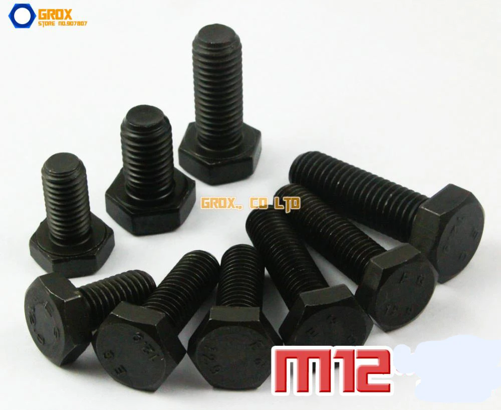 

M12 Hexagon Bolt Hex Head Screw 12.9 Grade Alloy Steel