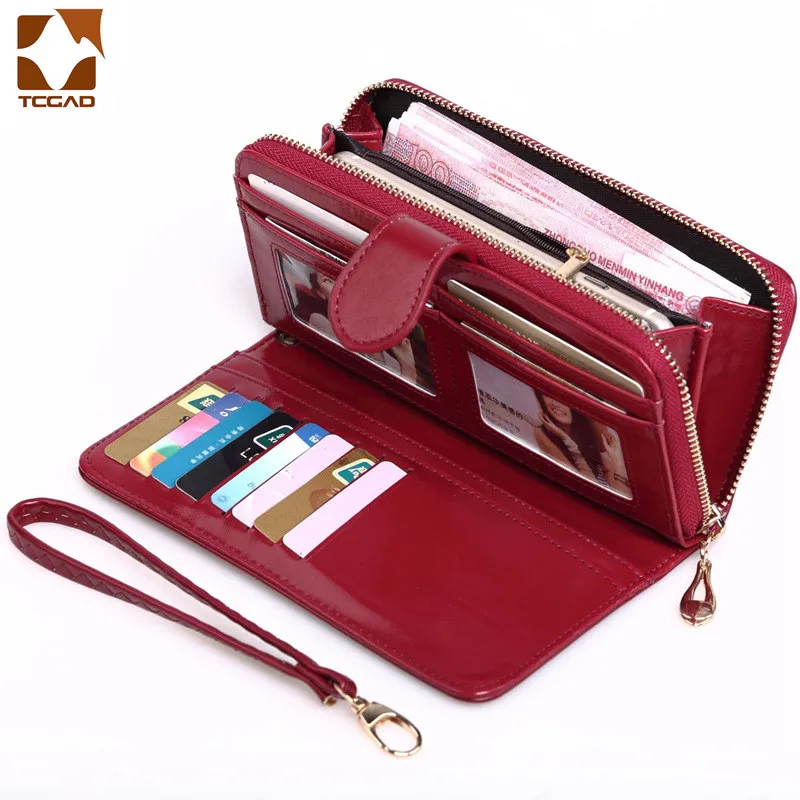 Women's Leather Wallet Woman Luxury Long Wallets Fashion Women Purses Money Bags 2024 Handbags Womens Purse Cards Holder