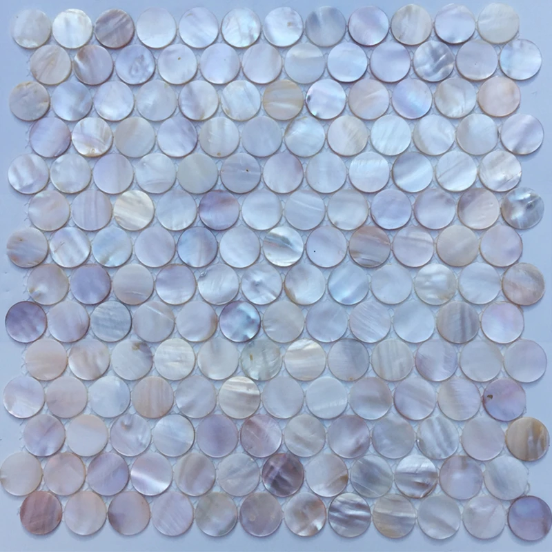 Natural Colorful Shell Mosaic Mother of Pearl Kitchen Splashback Wallpaper Bathroom Background Shower Decoration Wall Tiles