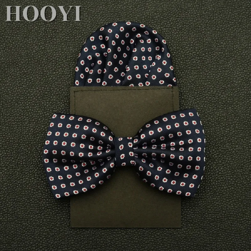 

Dot Bow Tie Set Fashion Ties for Men Mariage Paper Pocket square Gift Butterfly Business Bowtie Wedding Pretied Handkerchief