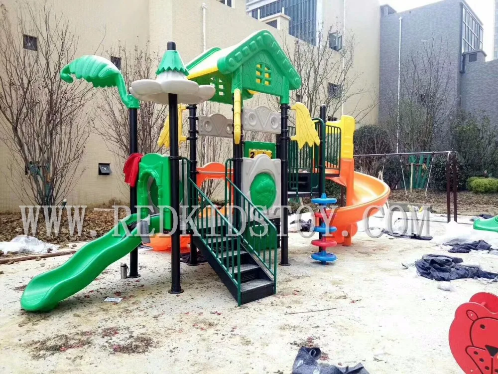 Pure Fun Children Playground CE Approved Kindergarten Playground Slides HZ-71107