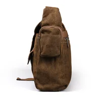 Ruil Men Canvas Multifunction Crossbody Bag Retro Handbags Travel Wear Resistance Shoulder Messenger Bags Leisure Package Bolsa 4