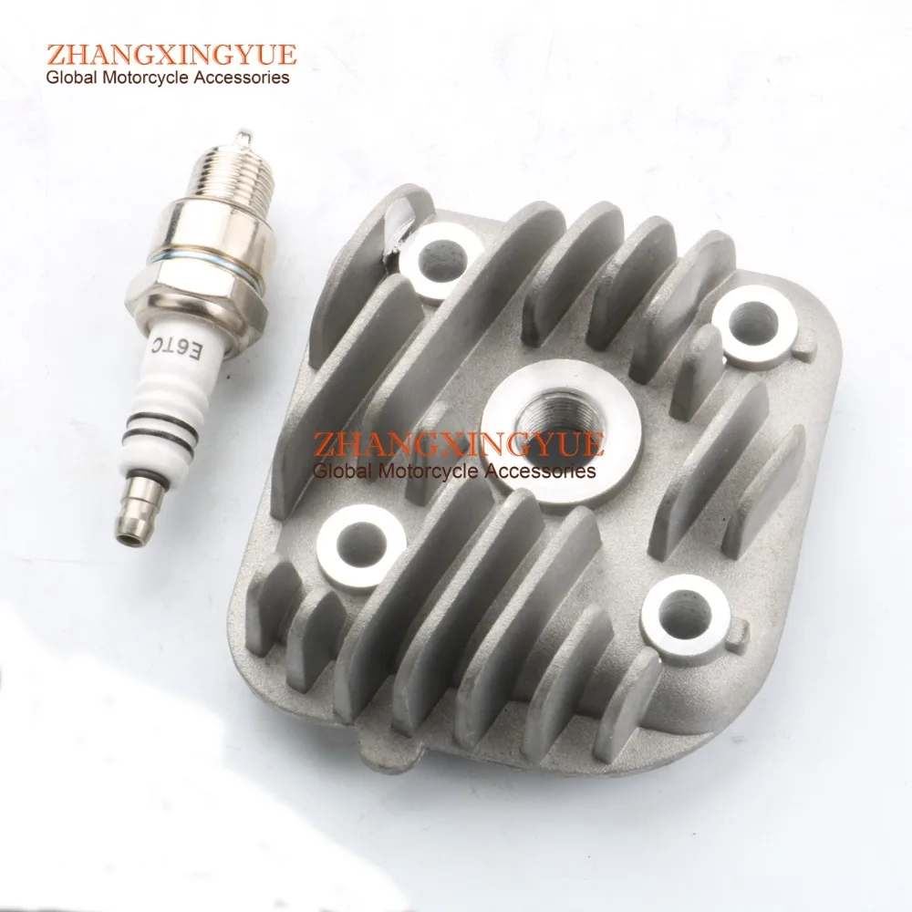 40mm - 47mm 1PE40QMB CYLINDER HEAD & E6TC spark plugs for Yamaha JOG 50 92-91 4SC JOG 50 R AC 02-13 Neos 50 97-13 5AD  Easy 2T