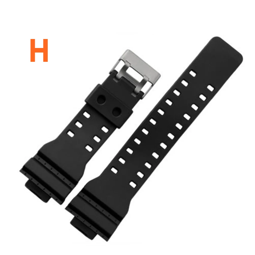 16mm 18mm 20mm 22mm Rubber Silicone Strap Suitable for Casio Electronic Watch Band Sport Waterproof Wristband for Casio Watch