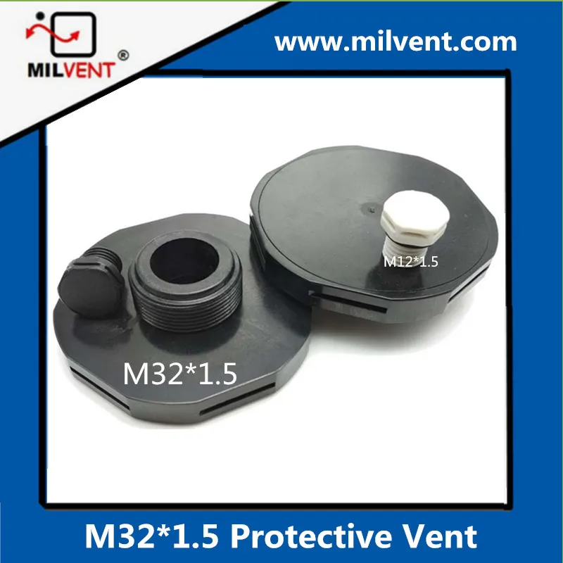 Black M32*1.5 screw in breather vent plug ventilation plug and waterproof breather protective vents