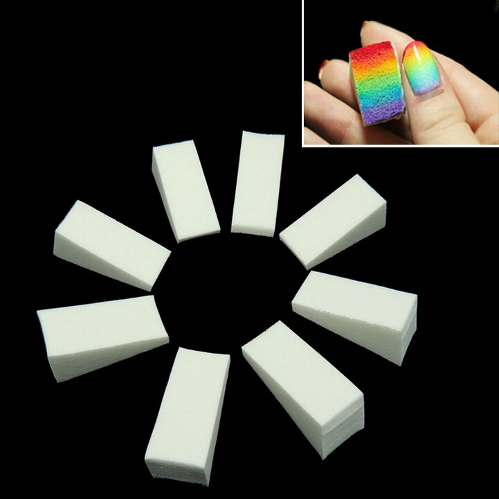 wholesale Nail art template cotton Sponge DIY creative nail tools multicolor nail beauty cotton model 1600pcs/lot free shipping