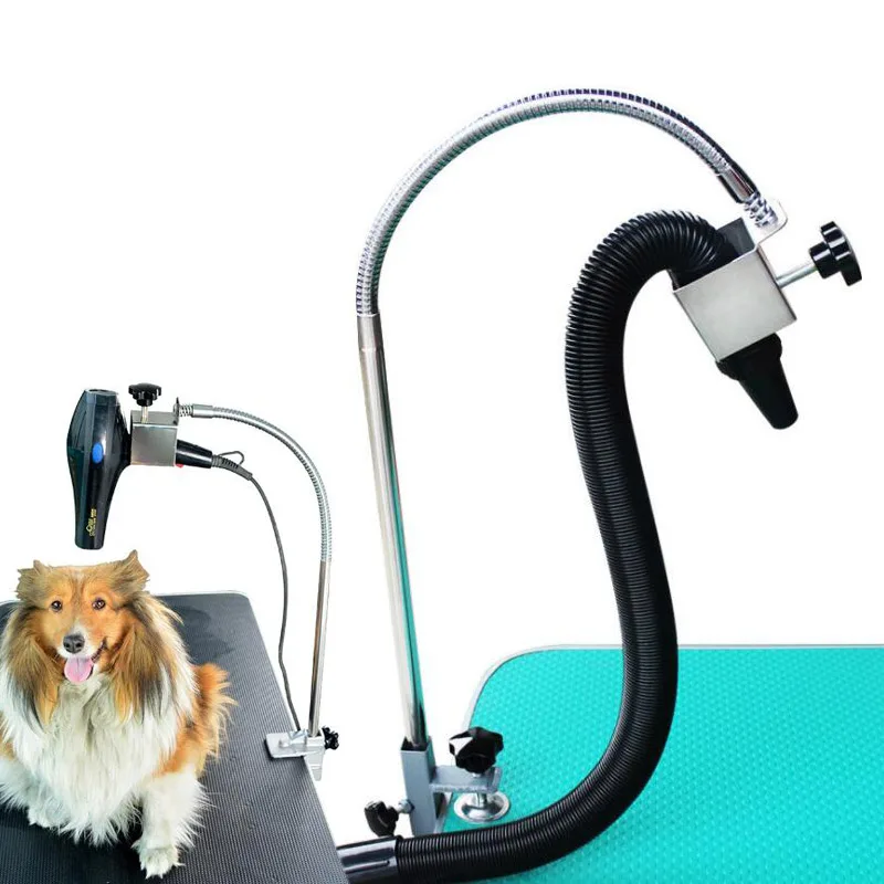 Pet Hair Dryer Bracket ,Dog, Cat Grooming, Support Frame Braces, Blower, Cradle Trestles, 360 Degrees Rotation, Steel Holder