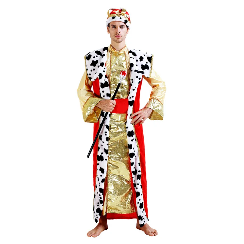 Middle East Adults Man Arab Prince King Costume Cosplay Robe Halloween Carnival Fancy Dress Party Costume