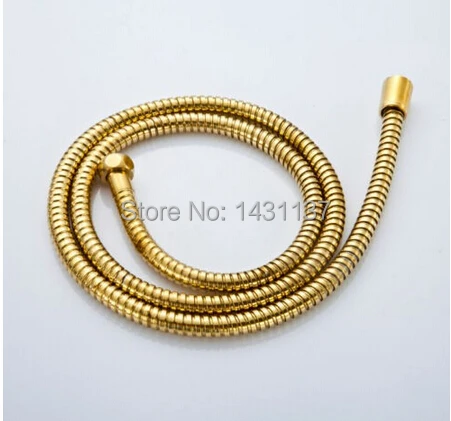 

60" G1/2"B gold EPDM braided stainless steel flexible 1.5m shower hose