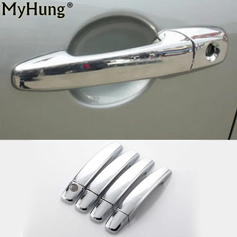 

For Peugeot 207 ABS Chrome Car Door Handle Cover Trim Interior Decoration Sticker Car-Styling 8pcs per set Auto Accessories