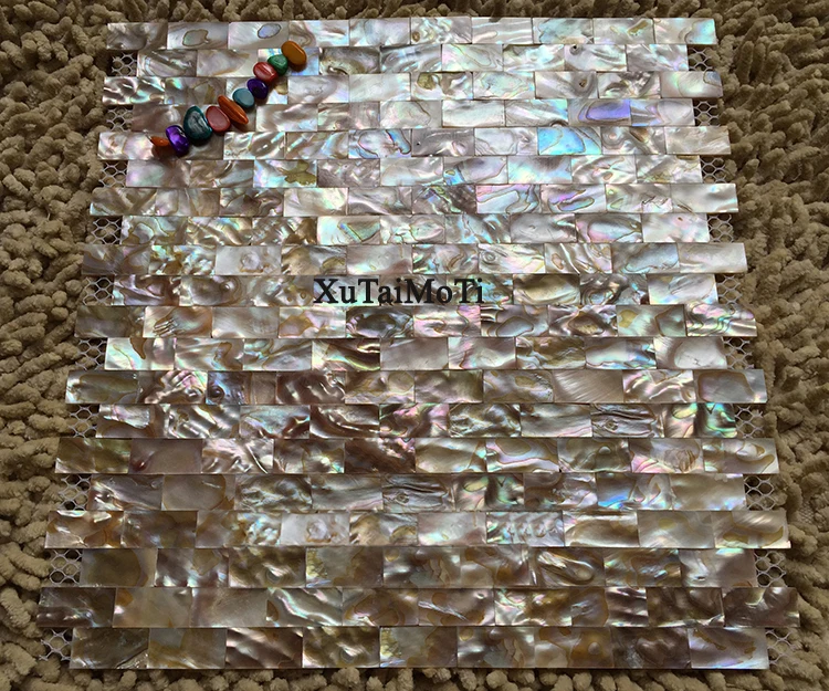 

natural strip symphony colorful shell mosaic tile mother of pearl kitchen backsplash bathroom background wallpaper mosaics tiles