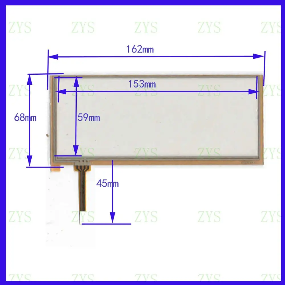 ZhiYuSun AM3770 New6 Inch Touch Screen this is compatible  for GPS CAR video 162*68MM