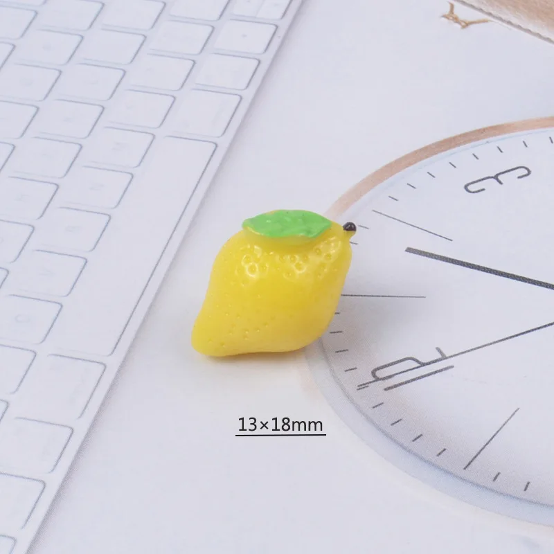 8pcs Simulation Fruits Banana Apple Lemon Strawberry  Kitchen Toys For Children Pretend Play Toys Fruit Store and Home Decorati