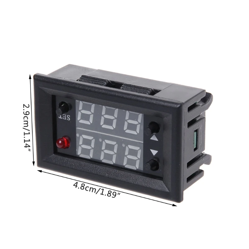 Temperature Controller with W2809 DC12V20A Digital Display Microcomputer Thermostat Temperature Controller