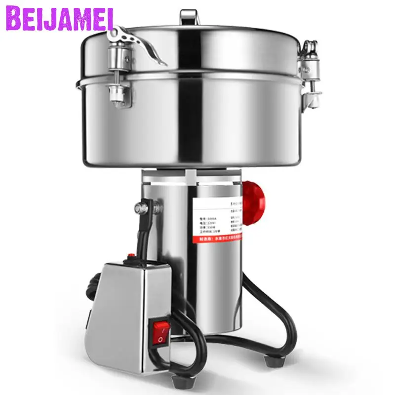 Beijamei 4500g Chinese Traditional Medicine Grinder Commercial Grain Mill Large Pseudo-ginseng Ultra-Fine Grinding Milling