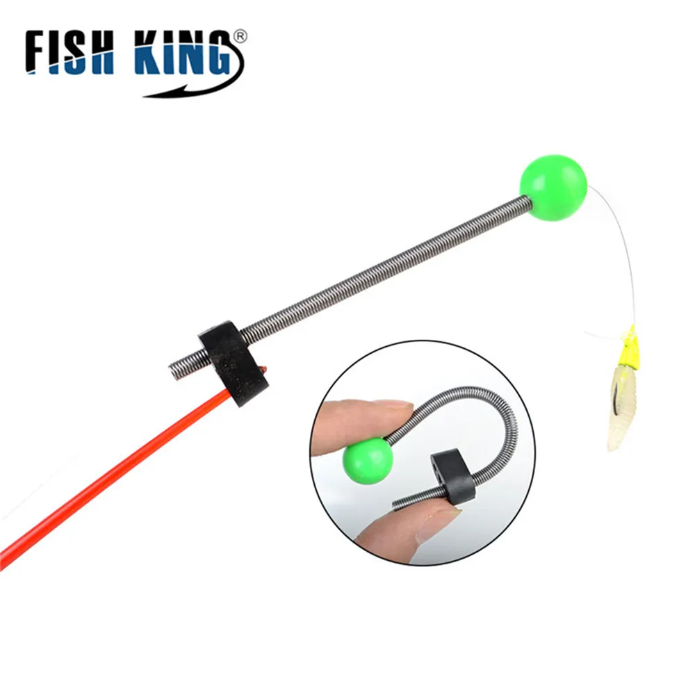 FISH KING 20PCS Winter Fishing Rod Top Tip 70mm 90mm Staninless Steel CW 2-10g Mini Ice Fishing Portable Fishing Accessories