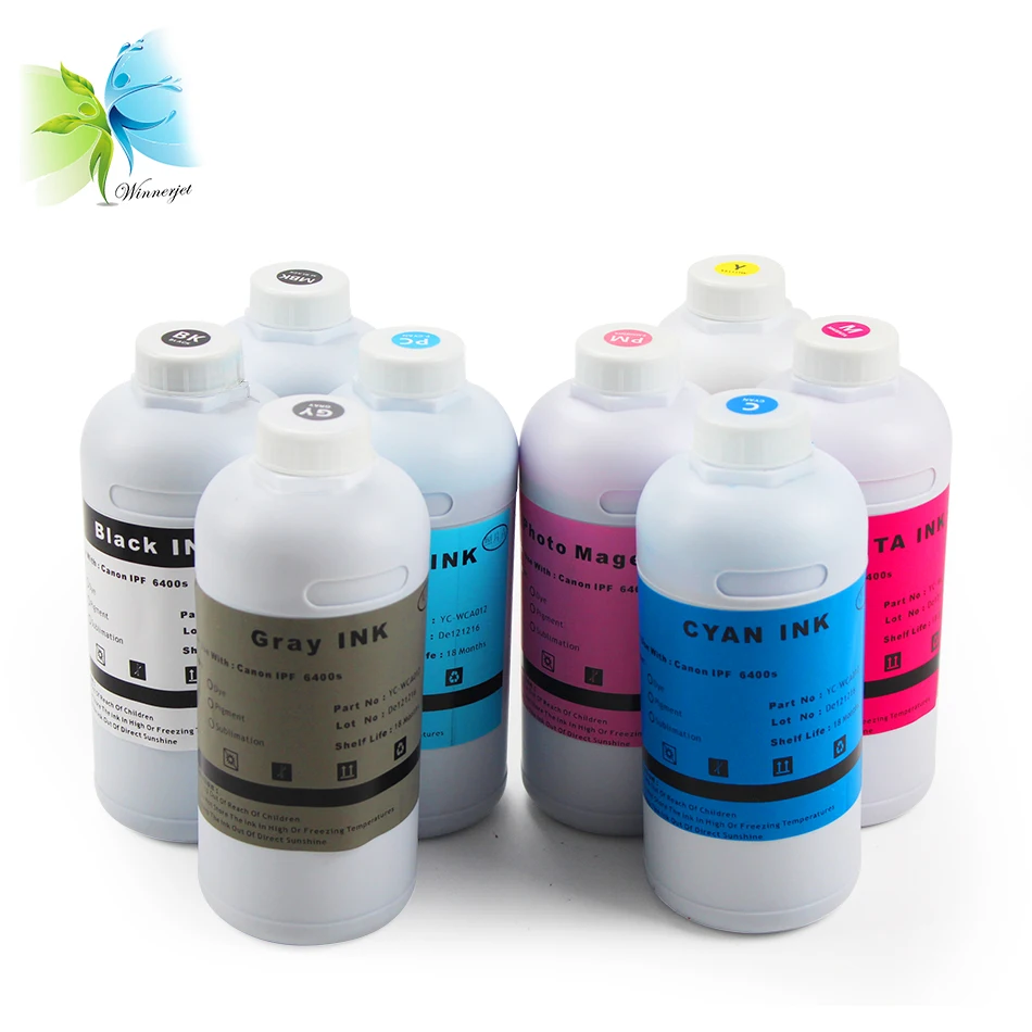 Winnerjet Refill waterproof Pigment ink For Canon IPF6400S printer