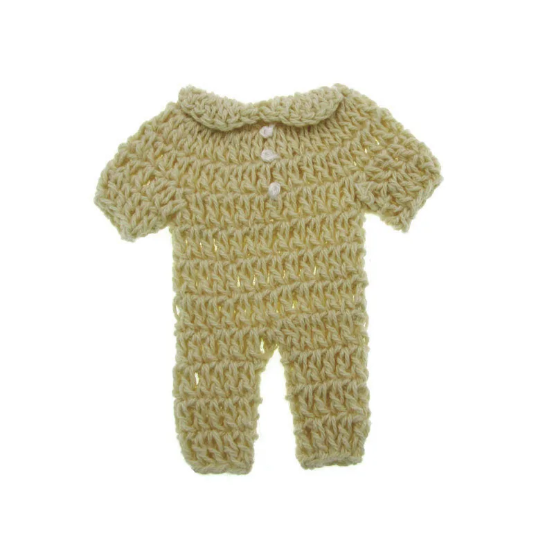 12 Stuks Handgemaakte Mini Gehaakte Kleding Voor Baby Shower Doop Ambachtelijke Feestjes Decoraties 7.6Cm