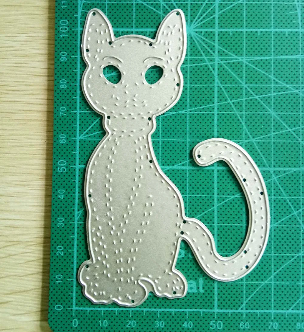 Elegant pet cat Animal Scrapbooking Metal Cutting Dies for 2019 DIY Photo Album Decorative Embossing Paper Cards Making Craft