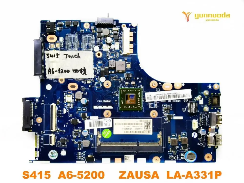 

Original for Lenovo S415 laptop motherboard S415 A6-5200 ZAUSA LA-A331P tested good free shipping