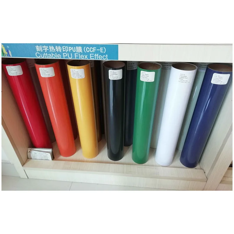 

Flock Cuttable Pu Flex Vinyl Film Red/Black/White/Blue/Orange/Lemon Yellow/Green 7 Color 0.5mx1m Roll size (20"x39.37")