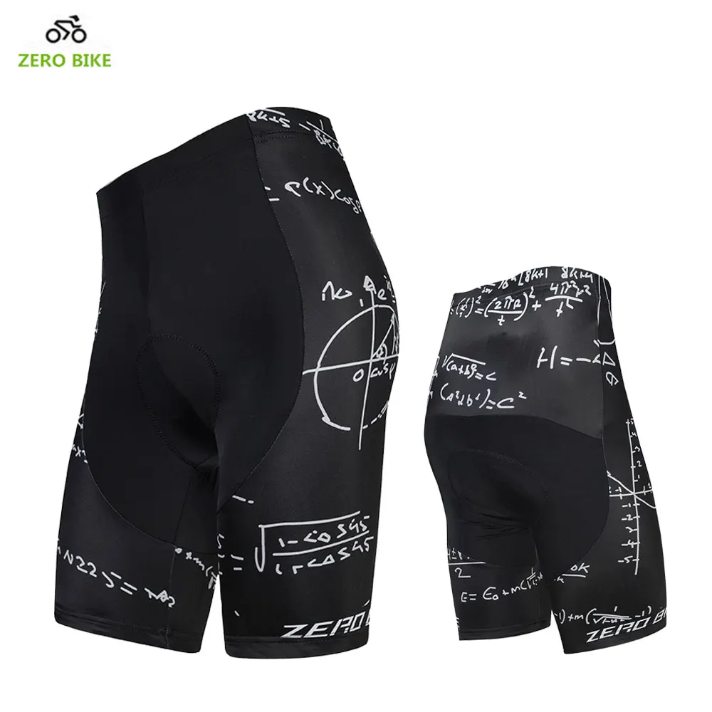 ZERO BIKE New arrival Summer Breathable Black Cycling Shorts for Men 4D GEL Padded Tight Bicycle Shorts ciclismo