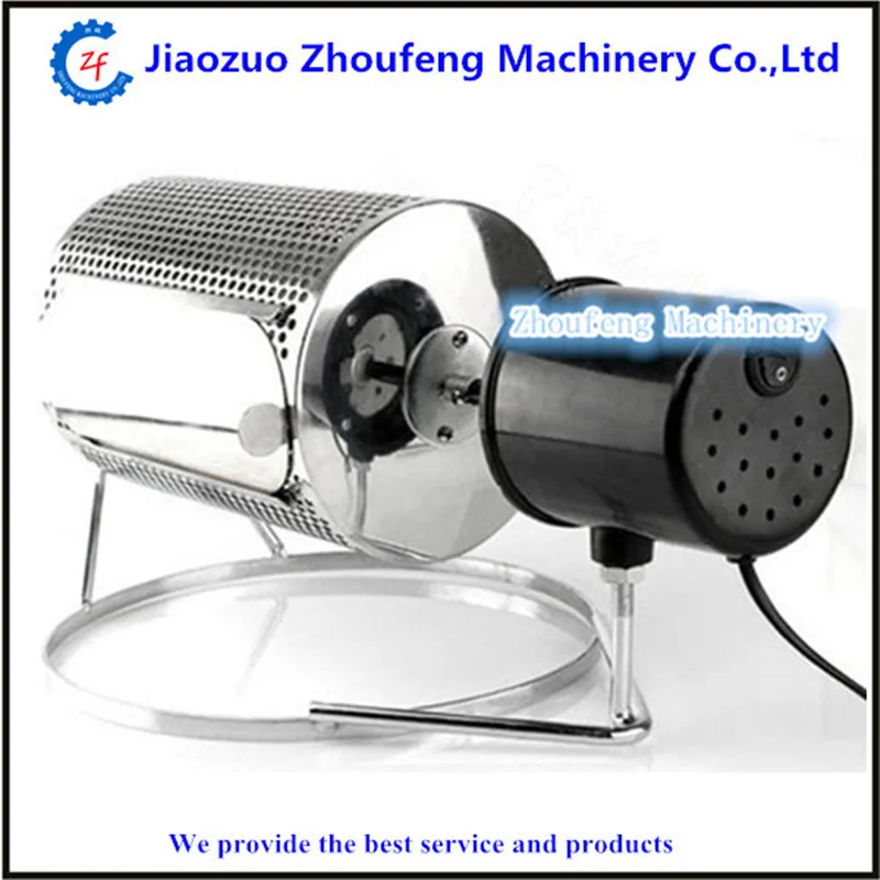 Coffee bean baking machine mini drum-type home use peanut roasting machines cashew chestnut small roaster  ZF