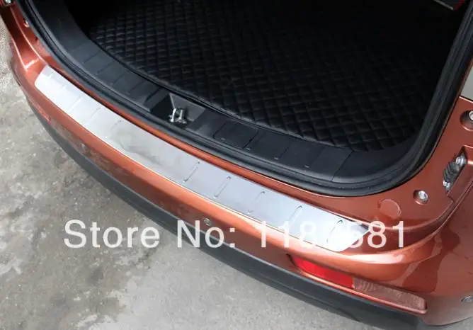 For Mitsubishi Outlander 2013-2015 Stainless Steel Rear Bumper Sill Protector Trim ! Car Accessories Stickers