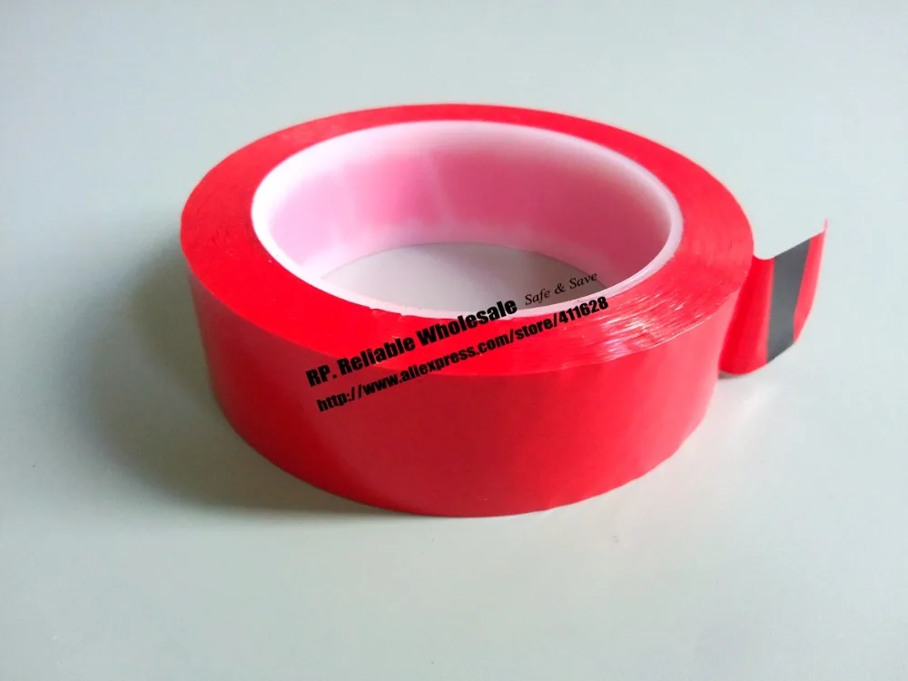 20mm*66Meter Red Single Face Adhered Insulating Mylar Tape for motors, Fireproof