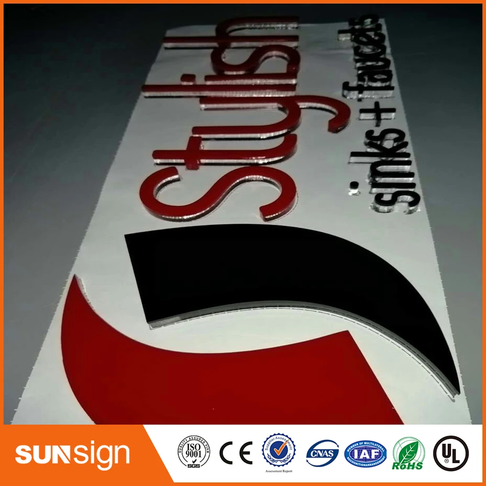 3D acrylic cutting letters