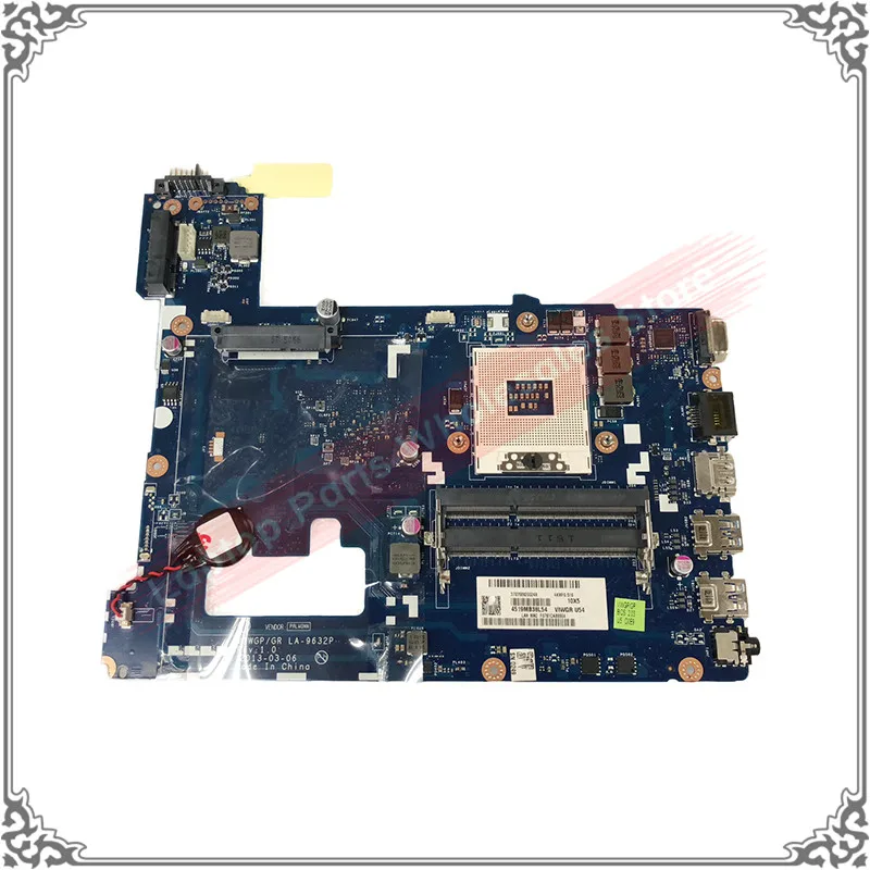 Original For Lenovo G500 HM70 Motherboard Notebook LA-9632P DDR3 2G 2GB I3 I5 I7 PGA989 Laptop Logic Board