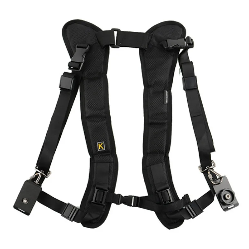 Double Dual Portable Shoulder Camera Neck Strap Quick Rapid Sling Camera Belt Adjustment for SLR DSLR Digital Camera Accessories