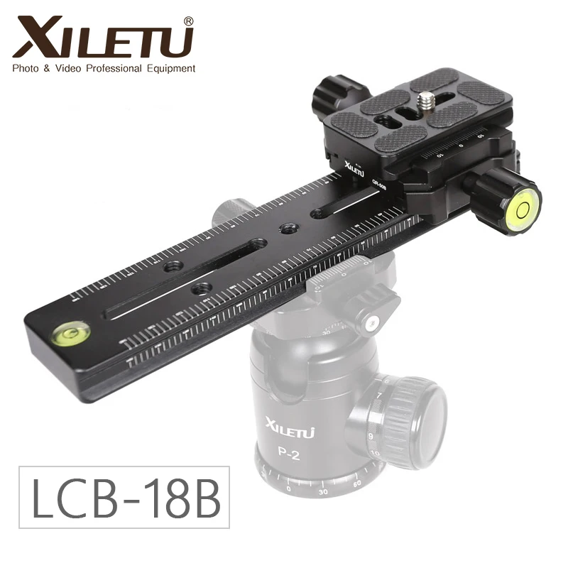 LCB-18B Track Dolly Slider Focusing Rail Slider QR Plate of Arca Swiss Specification For DSLR Camera