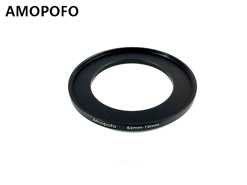 Adaptador de filtro de anillo de aumento Universal 52-72mm /52mm a 72mm para UV,ND,CPL, adaptador de anillo de aumento de Metal