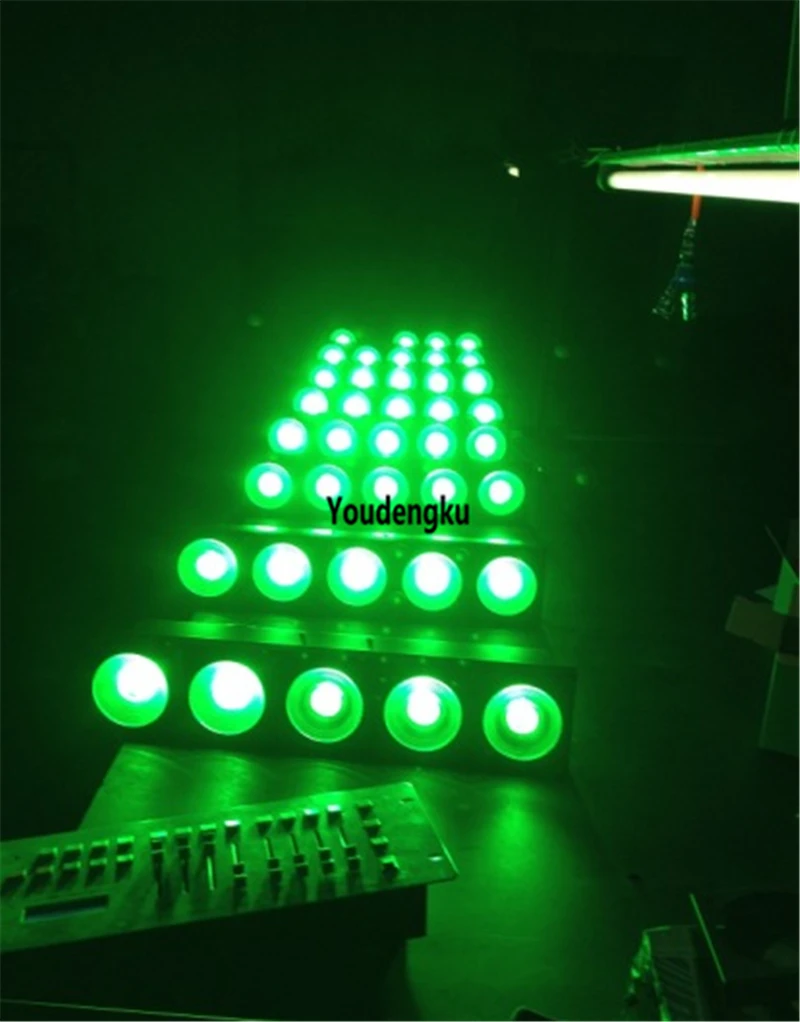 

2 pieces Hot led stage light bar 5x10w rgb 3 in 1 LED pixel mapping dot matrix audience blinder light