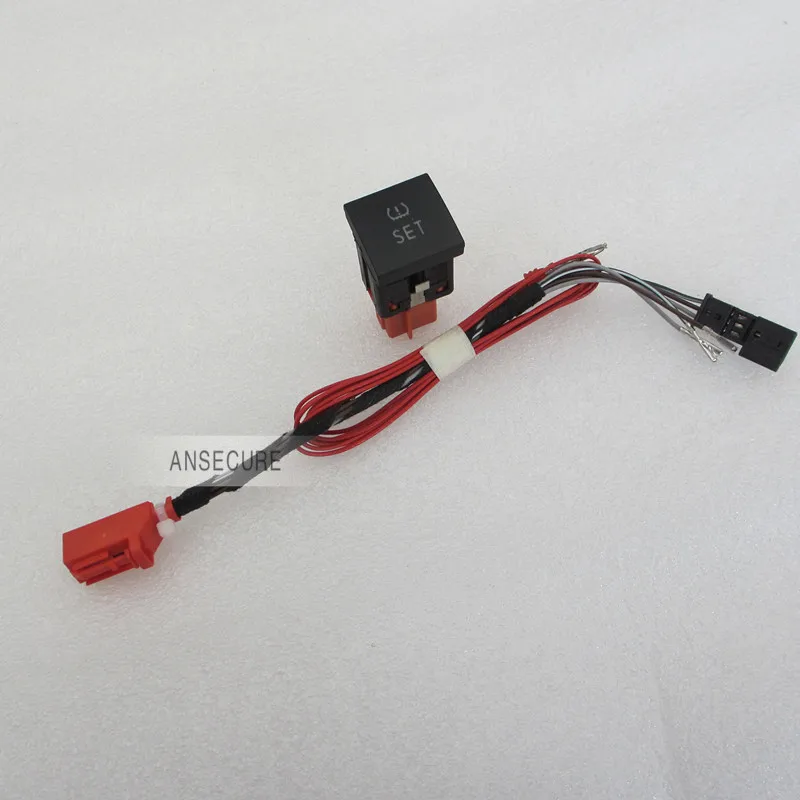 Tire Tyre Pressure Measure Warning Pushbutton SWITCH+Wire For VW Golf 6 MK6 Jetta 5 6 MK5 MK6 1T0 927 121 C = 1K0 927 121 B
