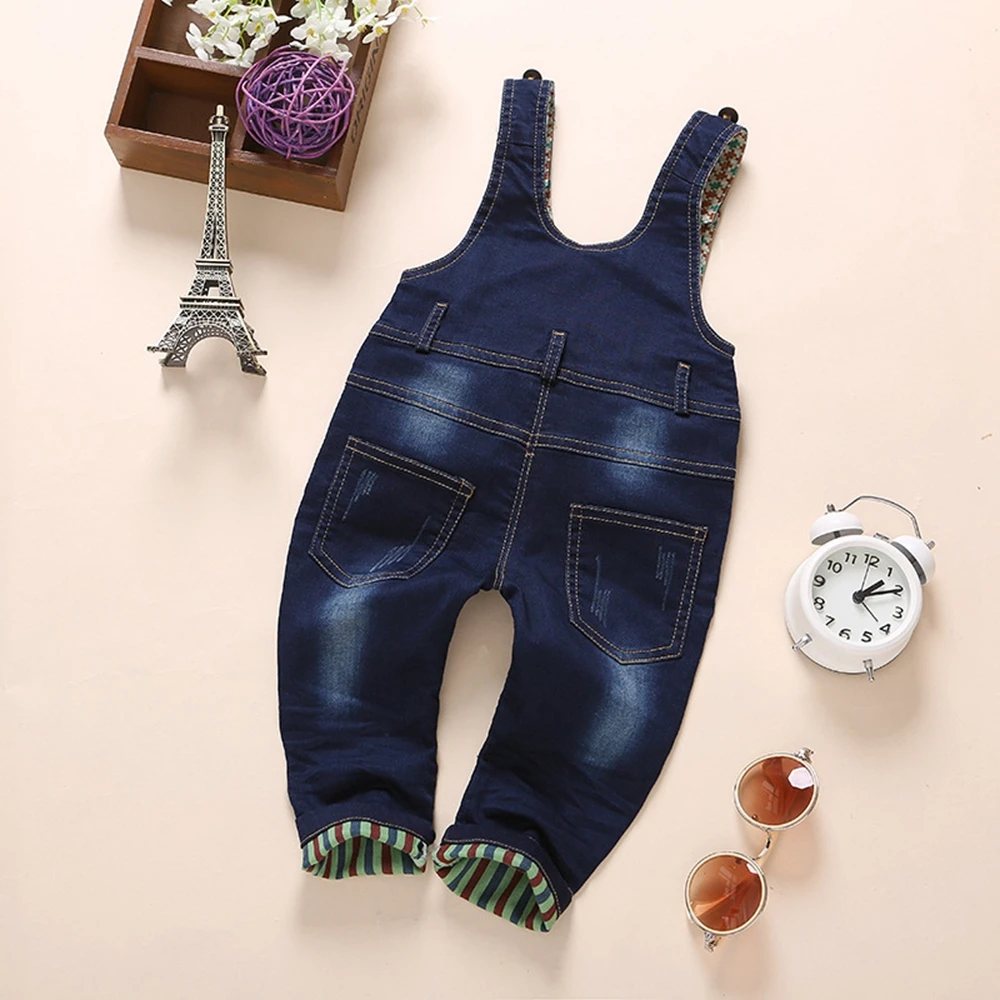 9M-3T High Quality Soft Jeans Baby Overalls Infant Long Pants Overalls Hooded Cute Girls Boys Jeans Jumpsuit Rompers Toddler