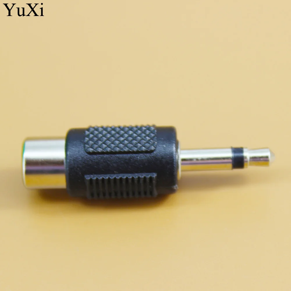 YuXi 3.5mm Mono /Stereo 2/3 Poles  Male to RCA Female Audio Adapter Coupler