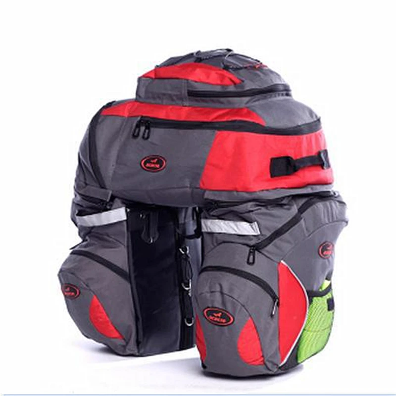 High-grade Multifunction Big Bicycle Bags Load Seat Bike Bag Pannier Waterproof Cover Long Distance Hiking Removable Cycling Bag